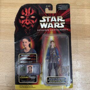 Hasbro Star Wars Episode 1 Commtech Chip Padme Naberrie On card *READ*